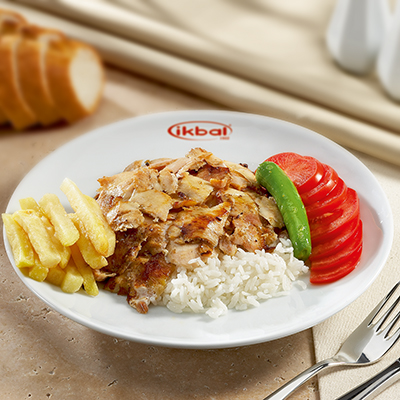 Chicken Doner Kebab on Rice