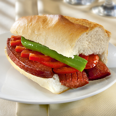 Grilled Soudjouk with Bread